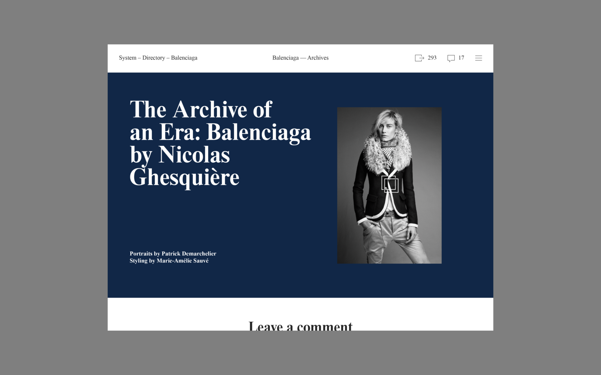 System Magazine - AREA 17 - 2013