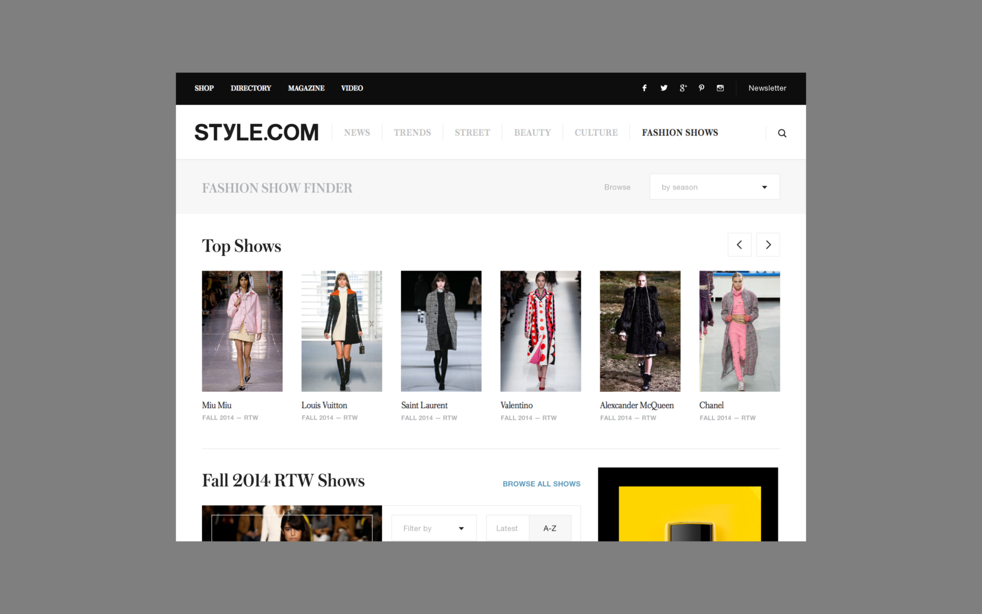 Style.com - AREA 17 - 2014